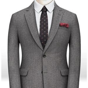 REDA | Basket Gray Pure Wool Jacket. Sz. 36R